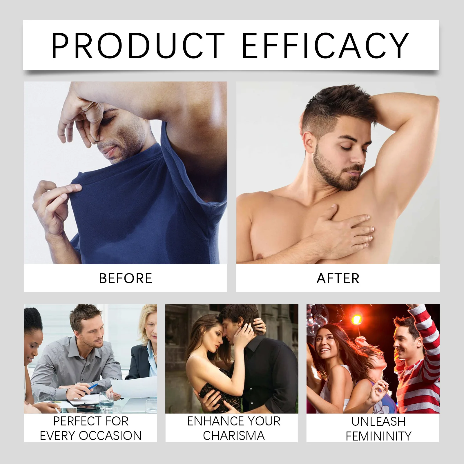 Men's Body Spray Series Refreshing Sweat-removing and Long-lasting Fragrance Portable Elegant and Fresh Niche Deodorant for Men