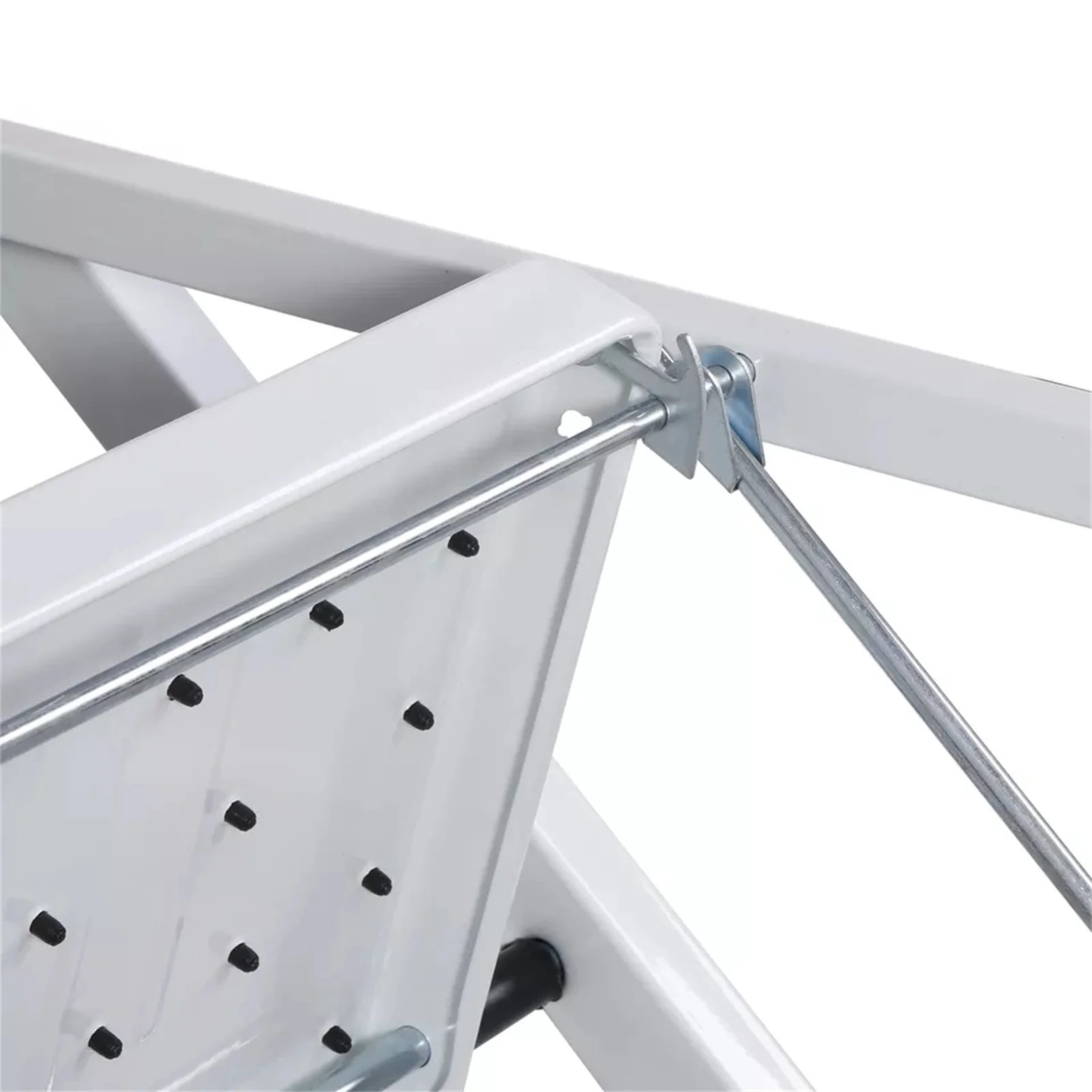 2 Steps Ladder Safety Non Slip Mat Tread Foldable Kitchen Steel Step Stool White 4
