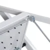 2 Steps Ladder Safety Non Slip Mat Tread Foldable Kitchen Steel Step Stool White 4