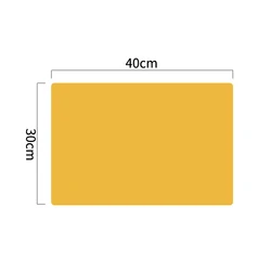 Oversized Waterproof Silicone Placemat - Heat - Resistant, Non - Slip, and Washable - 1Pcs (40x30cm Yellow)