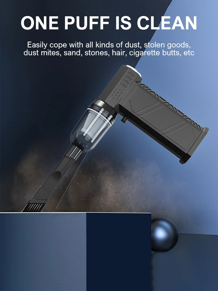 New 300000RPM Violent Fan Powerful Air Blower Vacuum Dust Cleaner Type-C Charge Strong Winds 58m/s Brushless Turbo Jet Blower