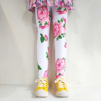 Girls Leggings Summer Kids Print Pants Babys Girls Skinny Leggings Children Girl Slim Elasticity Trousers Pencil Pants 2-13 YEAR 3