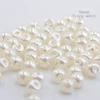 Hisenlee 6 Size Sewing Buttons Side Hole Round Plastic Pearl Buttons 6mm 8mm 9mm 10mm 12mm 14mm White/Ivory Accessories 100Pcs 2