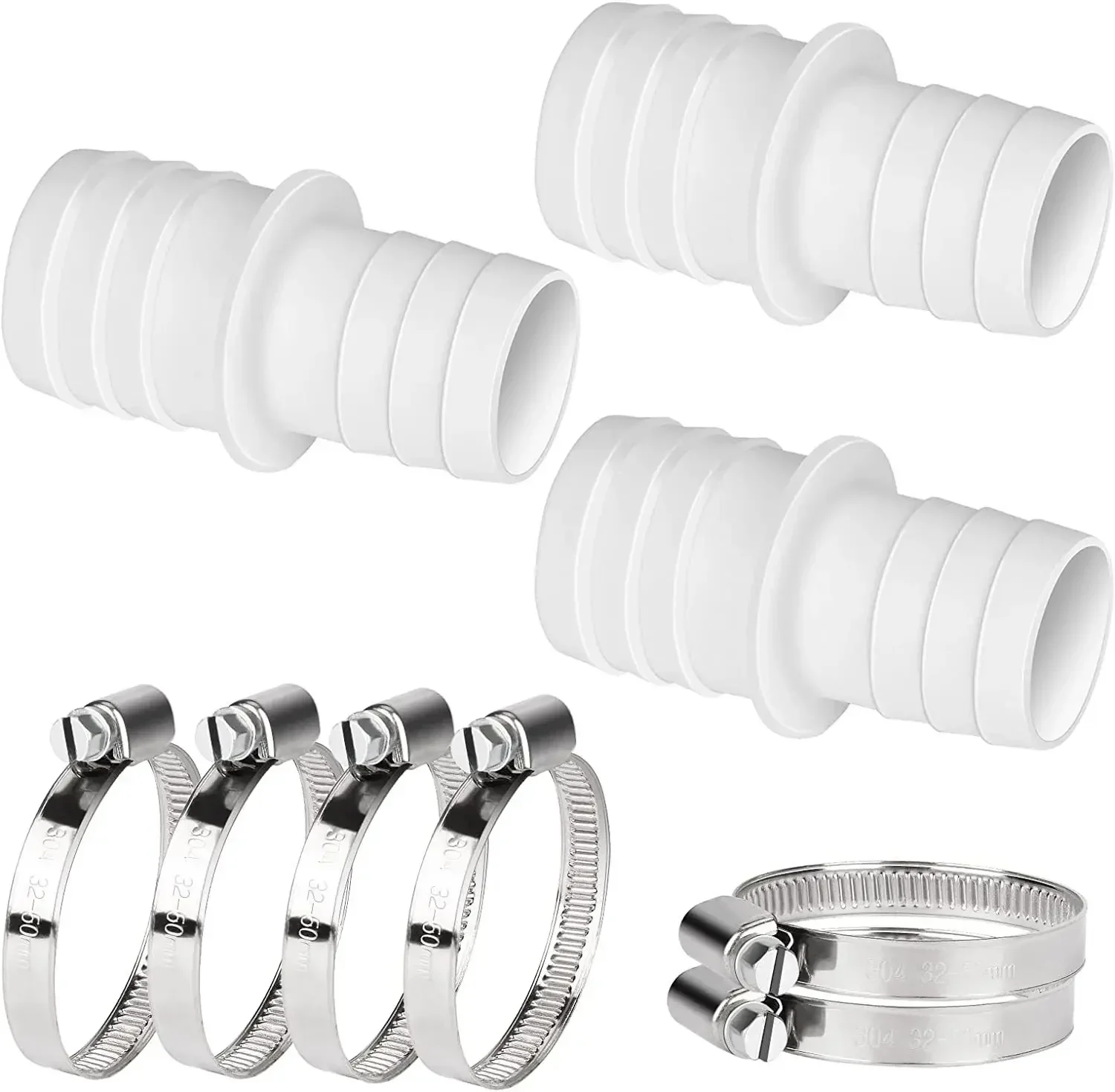 HLIWS 24st Slangklem Kunststof,Binnendiameter 32mm,Nagelvrij Pvc Zelfklevende Buisklemmen,Voor Het Bevestigen of Ondersteunen Van Waterleidingen(Wit HLIWS 24st Slangklem Kunststof,Binnendiameter 32mm,Nagelvrij Pvc Zelfklevende Buisklemmen,Voor Het Bevestigen of Ondersteunen Van Waterleidingen(Wit