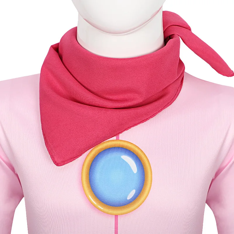 Halloween Costume Anime Bodysuit Costume Halloween Mario Bikini Princess Cos Jumpsuit Anime Movie Battle Dress Cosplay Play Tights Costumes Children Holiday Gift