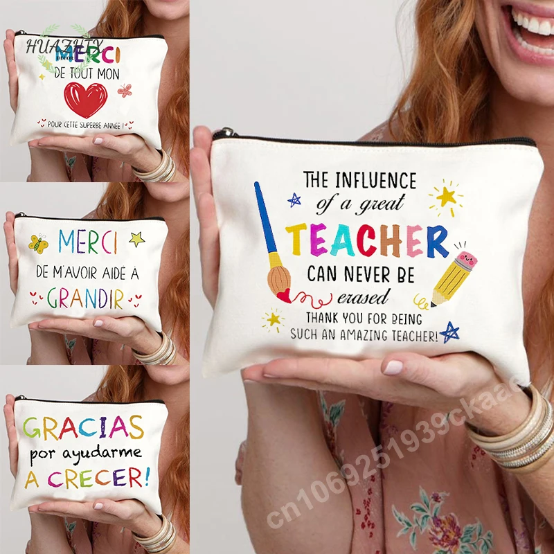 

Colorful Cosmetic Makeup Bag Good Thank Your Mon Pouch Make Up Storage Bags Organizer Mini Gift for Teacher's Day Pencil Case