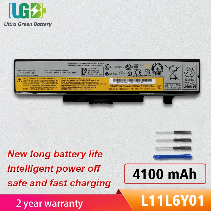 

UGB New L11L6Y01 battery For Lenovo IdeaPad Y480 Y580 V480 V580 Y480P Y580P, Edge E430 E435 E530 E535 E430c E530c