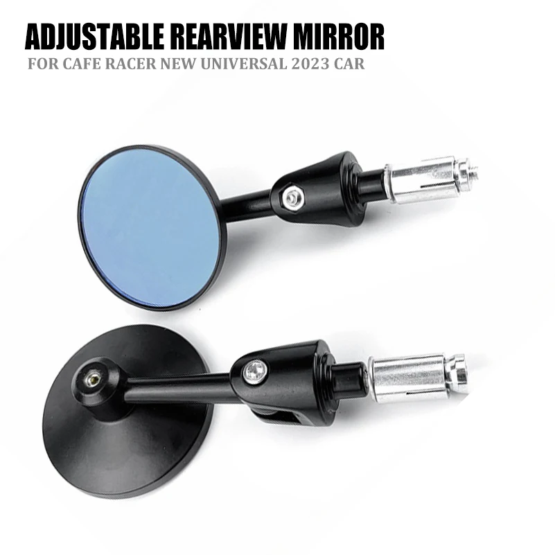 

2pcs 1Pair Motorcycle Rearview Handle Bar End Mirrors Moto Accessories 16mm Universal Motorbike bar Round 7/8"