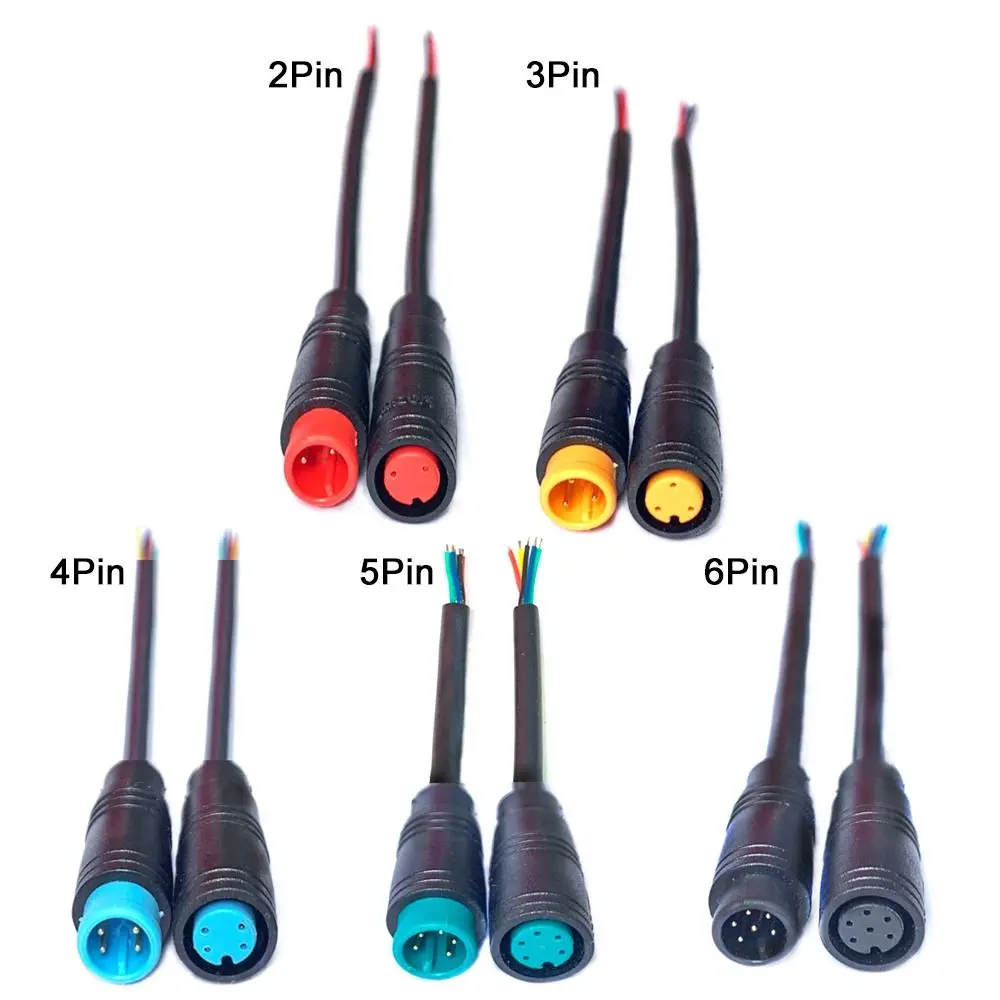 Waterproof Black PVC Ebike Cable Connector Accessories