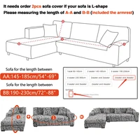 sofa cover elastic couch cover sectional chair cover It needs order 2pieces sofa cover if your sofa is corner L-shape sofa 2