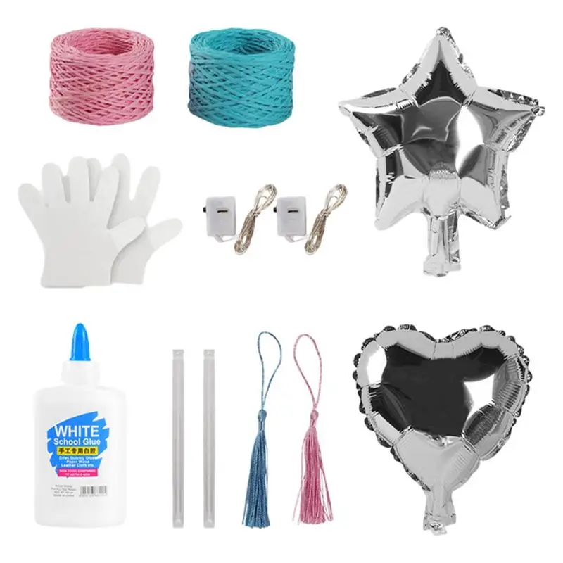 String Art Lantern Three-Dimensional3D String Art Light-Up Lanterns Heart Star Round Lantern Toys Con Lampadine A Led Multicolore