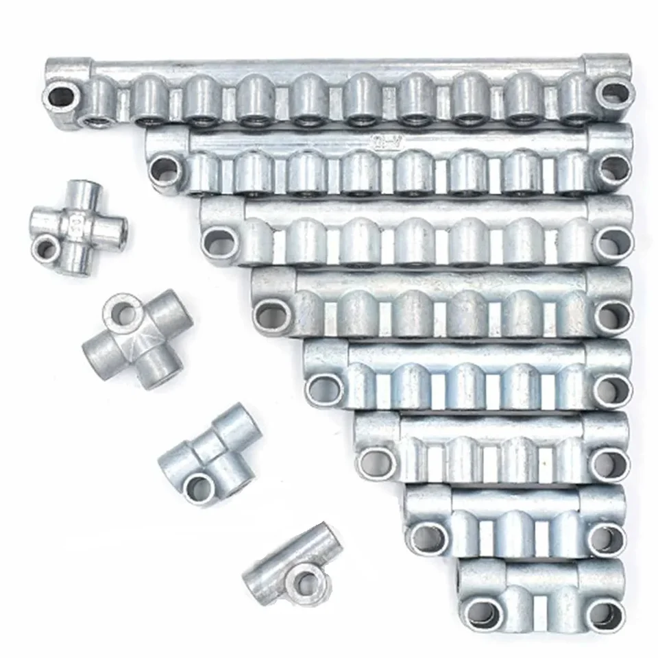 Lubrication System Buy 1/8" BSP Female Thread 4 Way Aluminum Lube Oil Piston Distributor Value Manifold Block Fittng For Centralized Block System