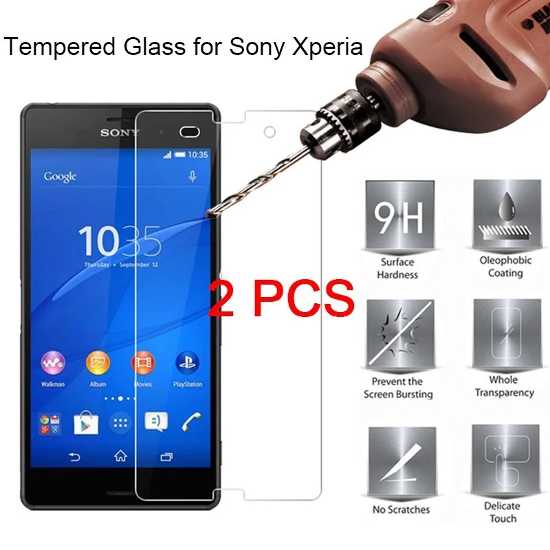 2 Pezzi Di Vetro Temperato Per Sony Z Xzs Xz Pellicola Protettiva In Vetro Per Sony Xperia Xz3 Xz2 Xz1 Compact 9H
