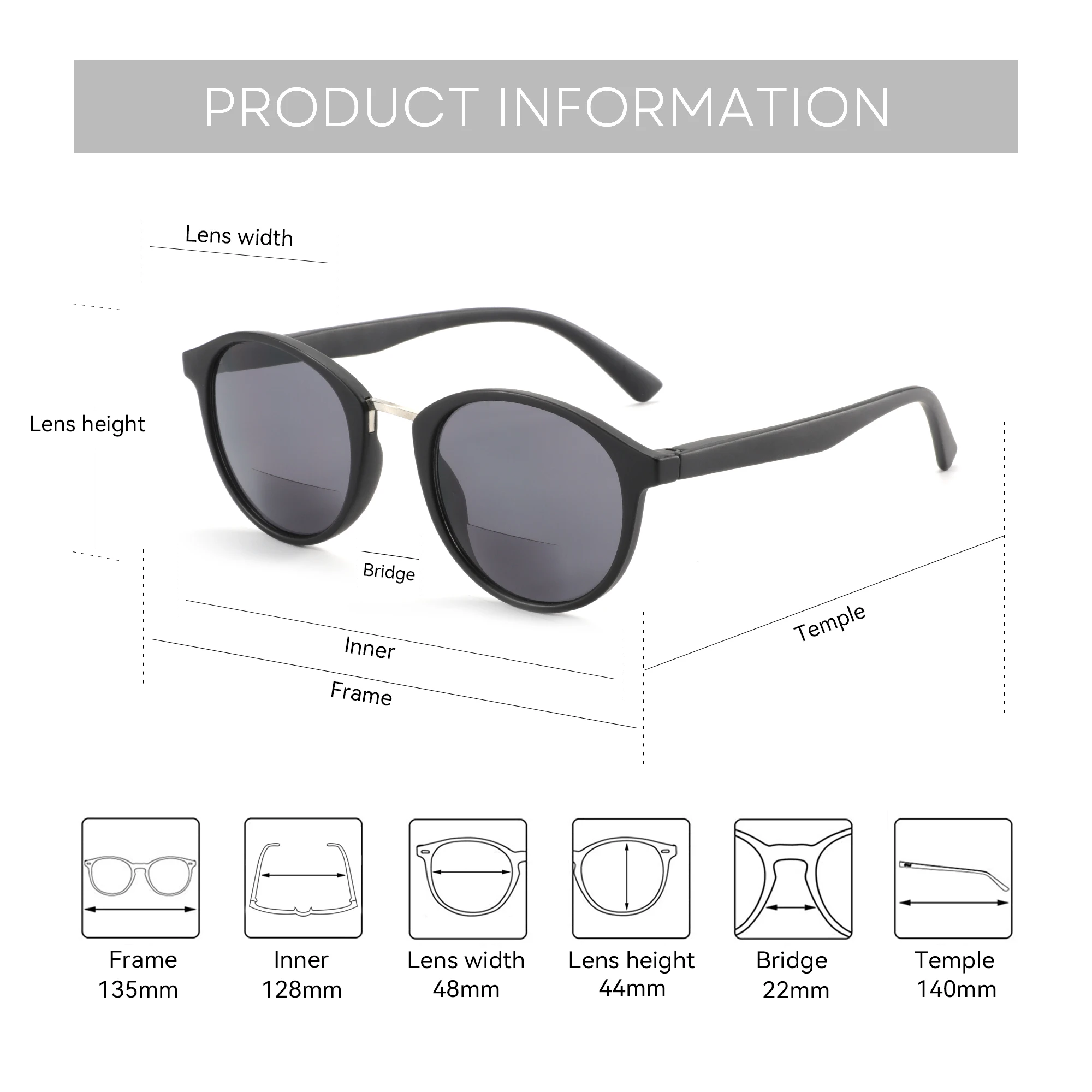 Eyekepper Classici Occhiali Da Sole Bifocali Vintage Da Uomo E Da - Foto 7