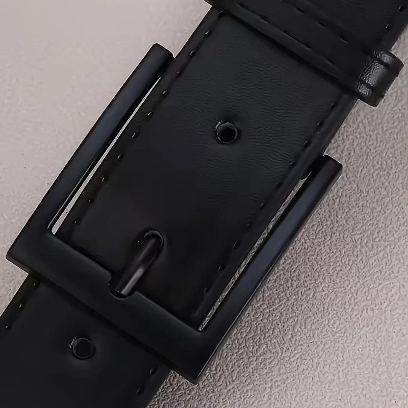 New Luxury Belt for Men PU Leather Belt Metal Pin Buckle High Quality Famous Brand Designer Waist Strap Belt for Jeans Plus Size