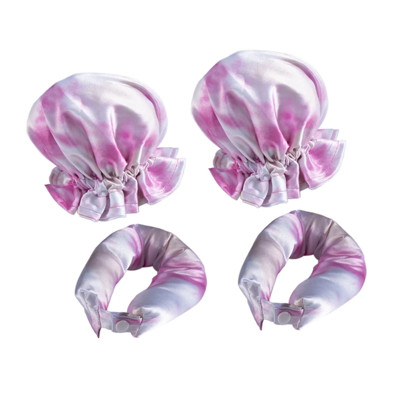 Heatless Curling Rollers - Soft Silk Hair Styling Tools for Effortless Waves and Curls