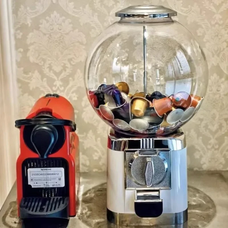 Transparent Lucky Draw Machine Candy Dispenser Machine Creative Children's Gifts Tabletop Decoration Living Room Accessories 5