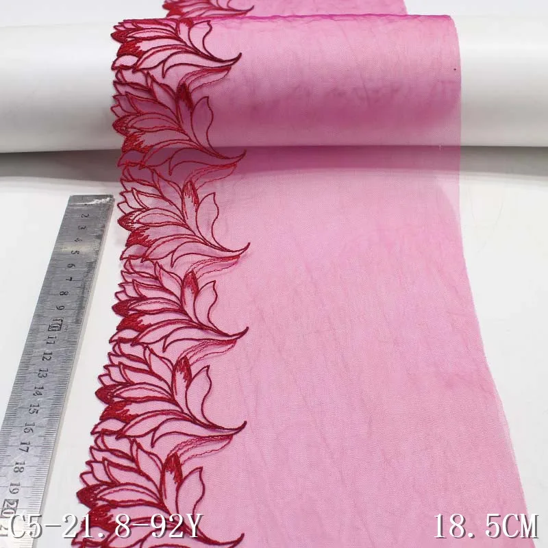 

28Yards Tulle Embroidered Mesh Lace Underwear Women Bra Dress Lace Fabric For Craft Trim Sewing Accessories Lace
