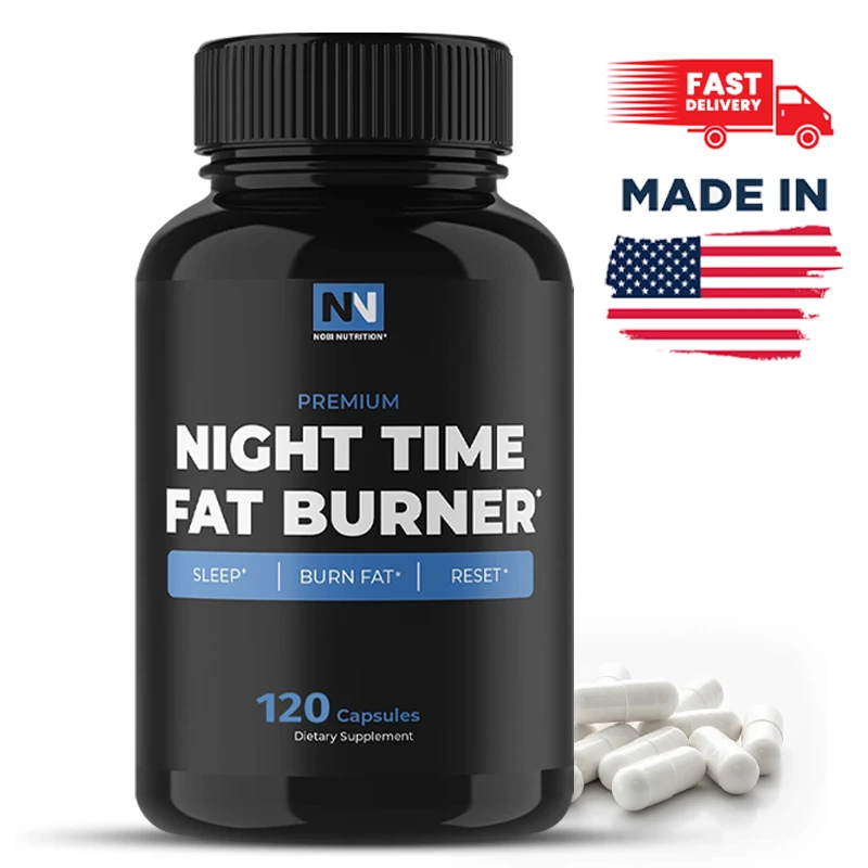 

Nighttime Fat Burning Supplement - Reduce Belly Fat | Melatonin for Sleep | Body Shaping Capsules