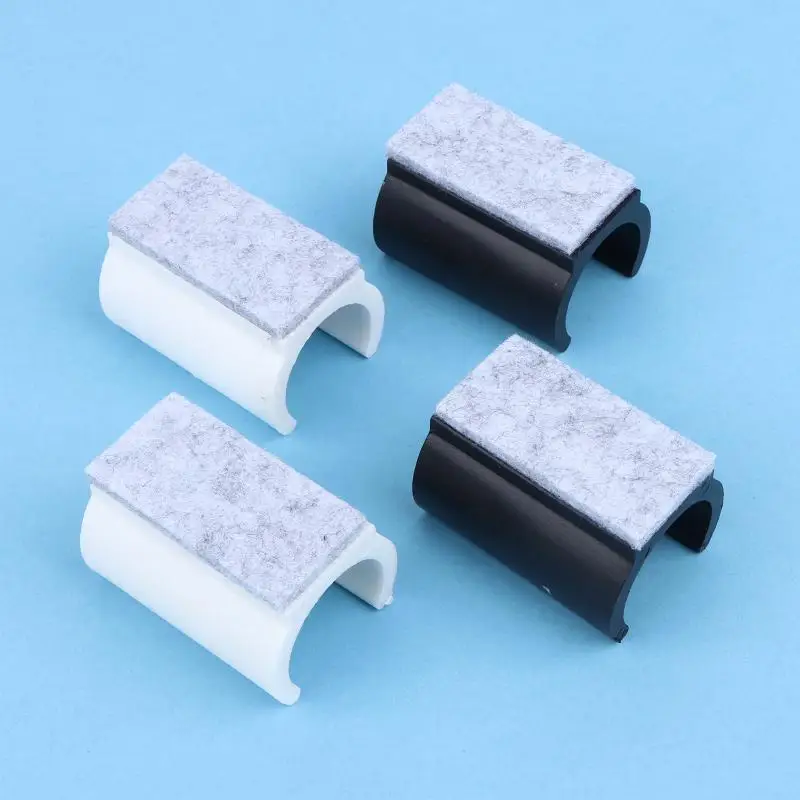 새로운 10Pcs U 자형 의자 다리 패드 19/22/25mm 미끄럼 방지 소음 감소 의자 다리 캡 펠트 바닥 보호기 가구 액세서리