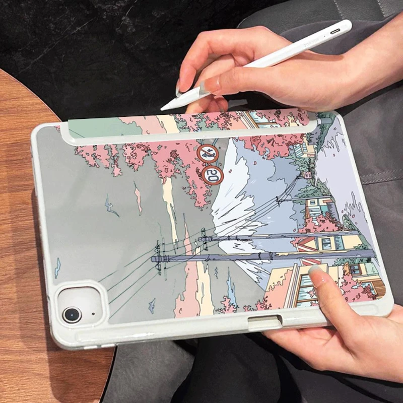 Premium PU Acrylic Smart Tablet Cover