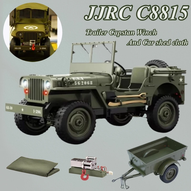 Jjrc-子供用ミリタリートラックスケールおもちゃ,1941g, 4輪rtr