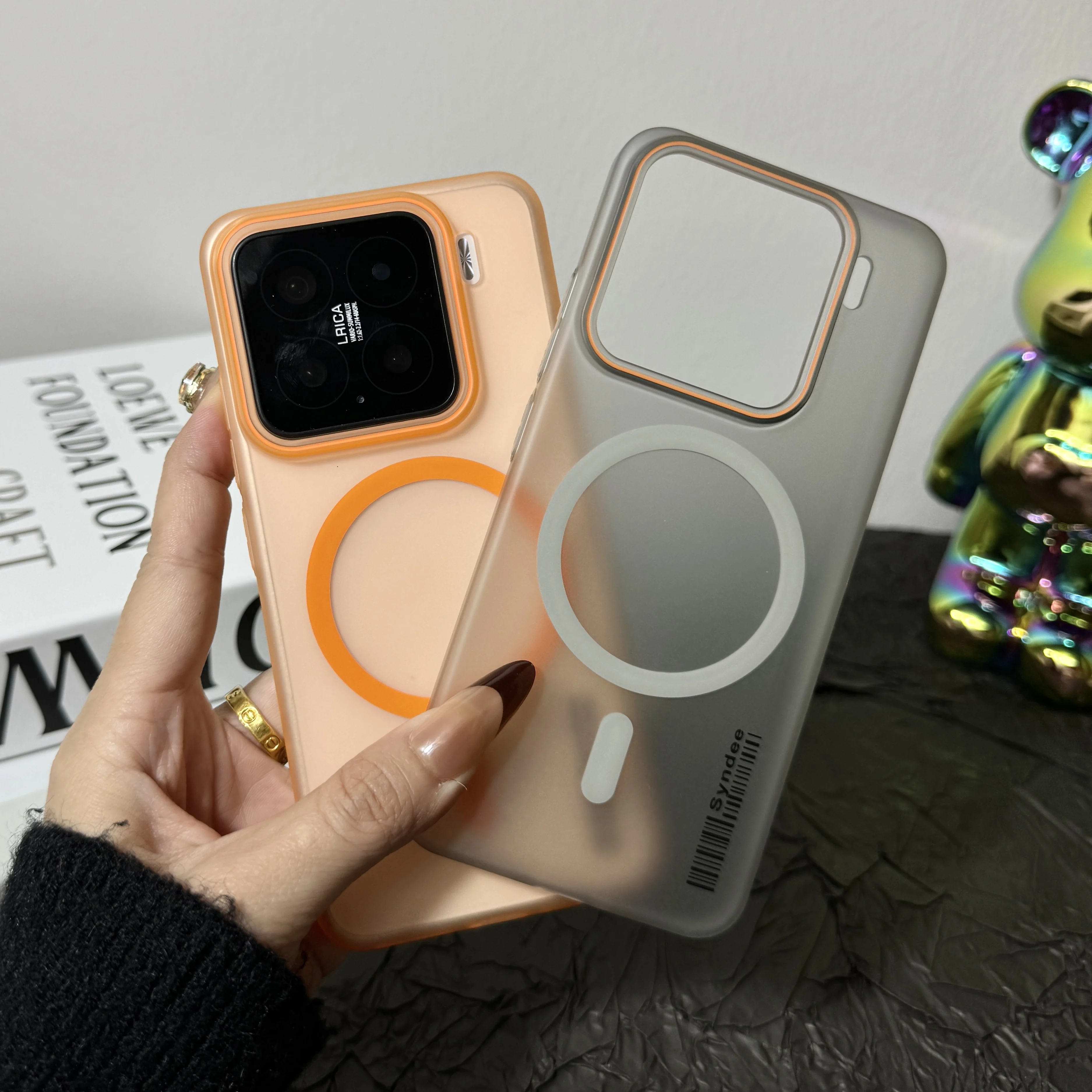 Ultra Thin Frosted Translucent Candy Hard Case with Wireless Charging