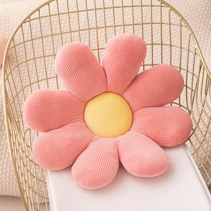Flower Shaped Stuffed Pillow