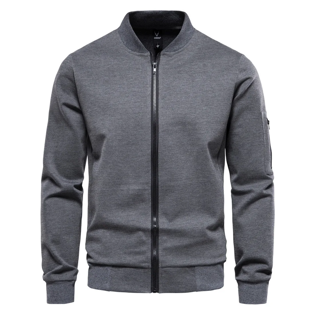 New Spring And Autumn Men's Stand Collar Casual Zipper Jacket Fashion