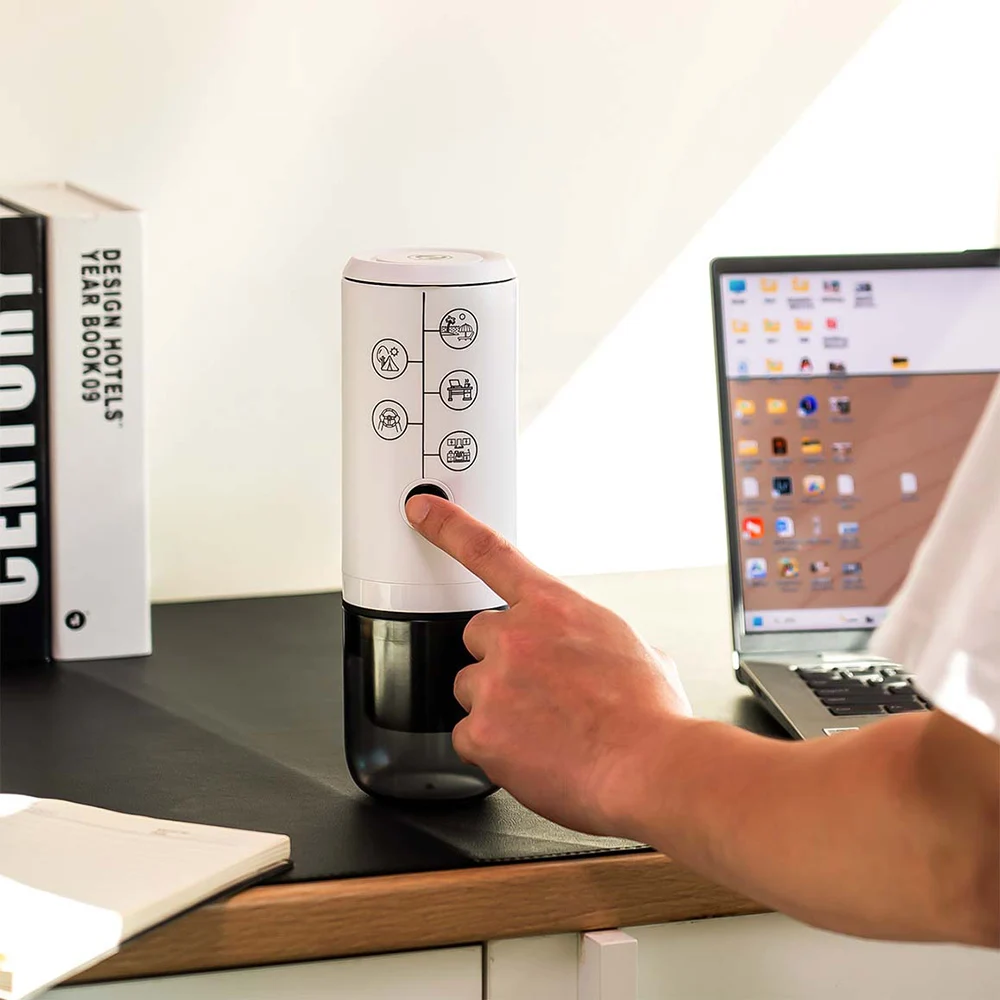 3-in-1 tragbare Kaffeemaschine, kabelloser, wiederaufladbarer Espresso-Maker, kompakter Mini-Kaffeebereiter für Auto, Reisen, Camping, täglichen Gebrauch – Detail 14