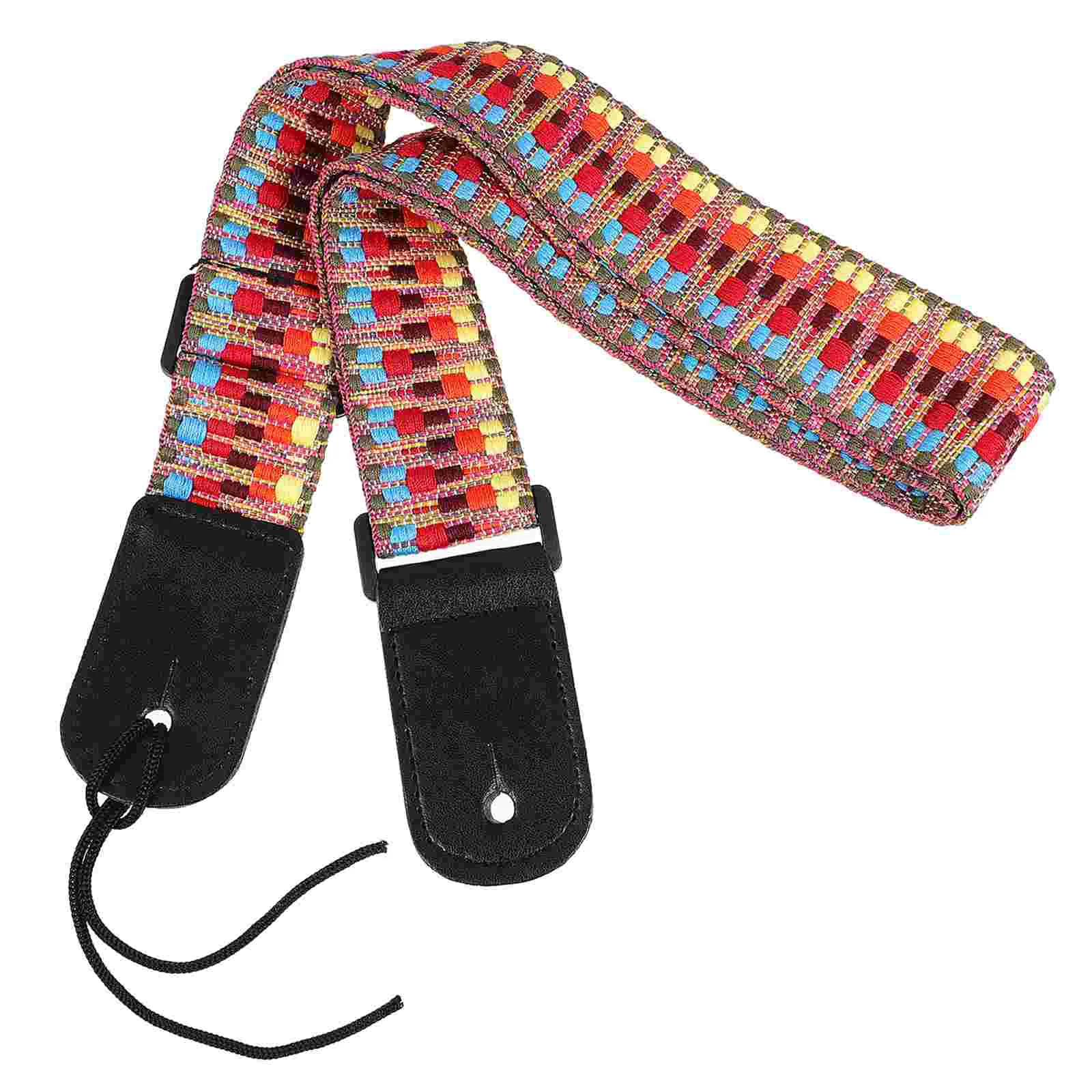 

Guitar Ukulele Shoulder Neck Strap Colorful Adjustable Guitar Cable Ukulele Sling Belt Replacement Accessories