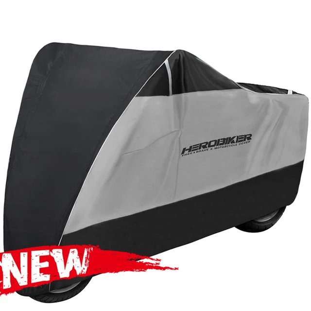 Motorcycle Cover For Motorcycle Funda Bike All Season Waterproof Dustproof UV Protective Outdoor Indoor Moto Rain Cover S-XXXXL MCZ002 Silver