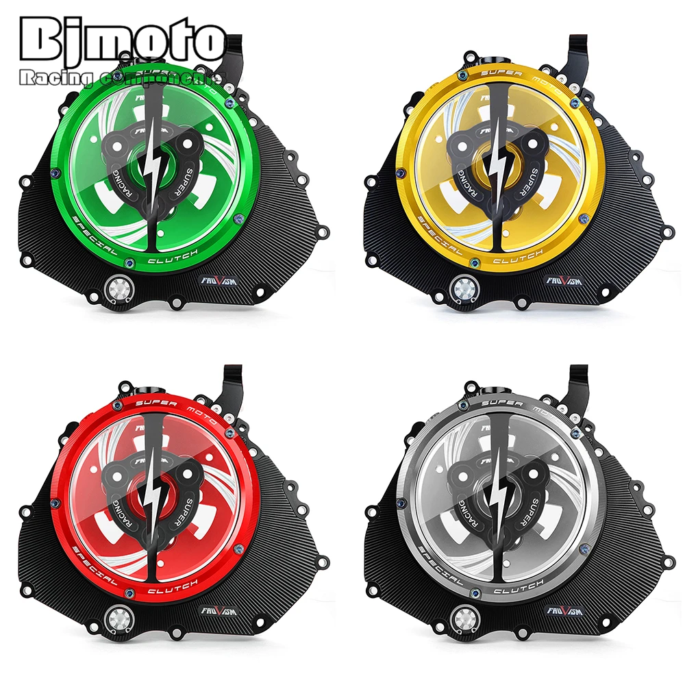 Z400 CNC Engine Racing Clear Clutch Cover For Kawasaki ninja 400
