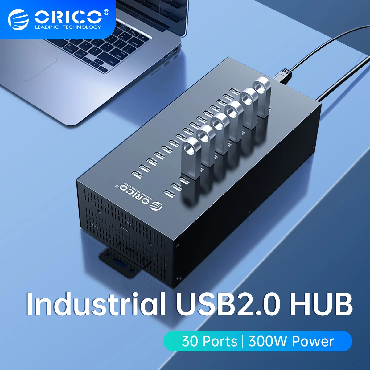 Orico 30 Ports Industrial Usb2.0 Hub For Tf Sd-compatible Card Reader U ...