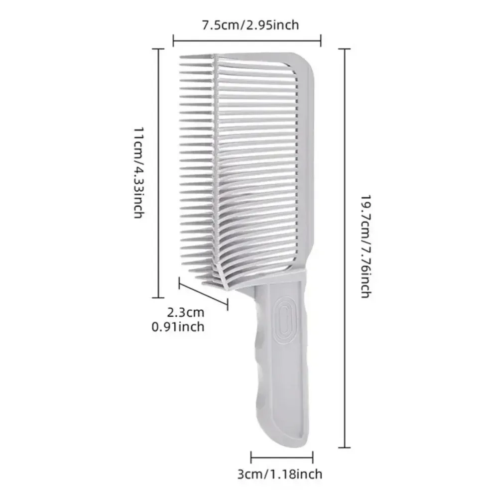 Fading Comb Professional Barber Clipper Blending Flat Top Hair Cutting Comb for Men Heat Resistant Fade Brush Salon Styling Tool