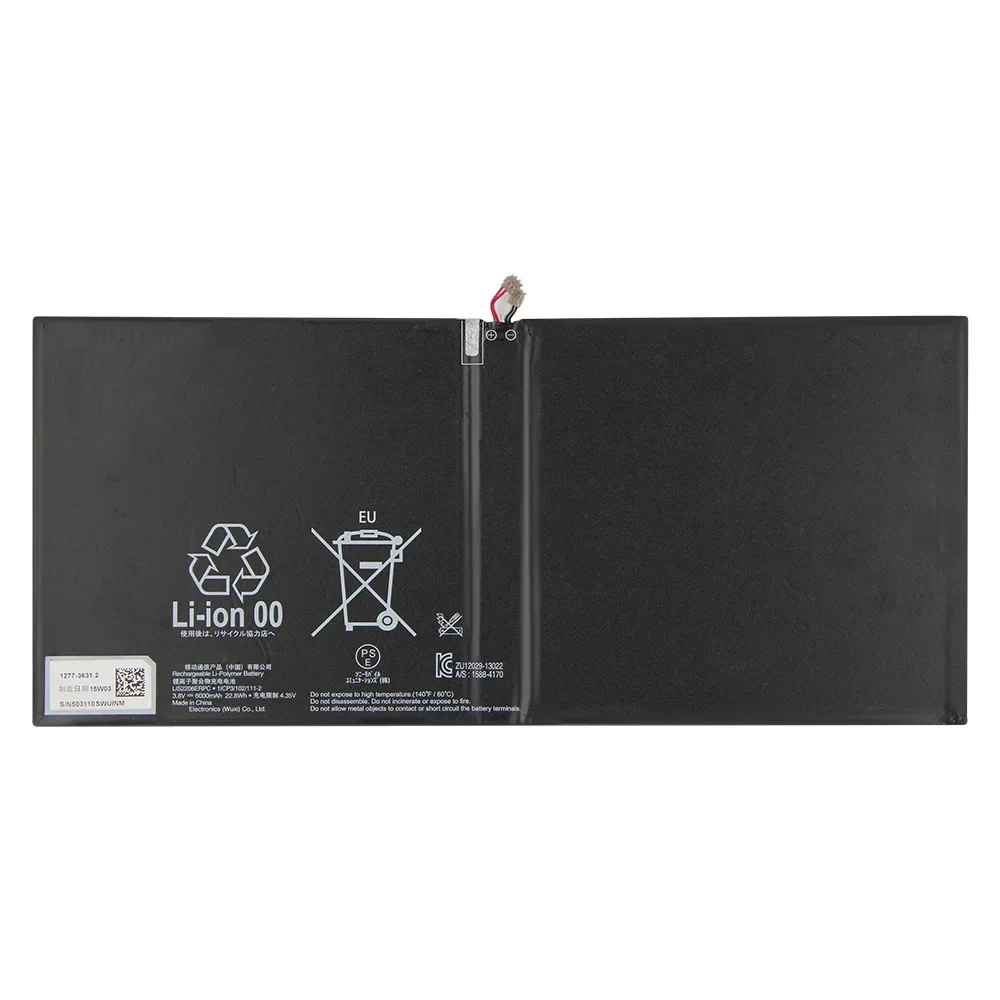 New Battery LIS2206ERPC for SONY Xperia Z2 Tablet SGP-521 SGP541CN Replacement Tablet Battery 6000mAh 4.35V