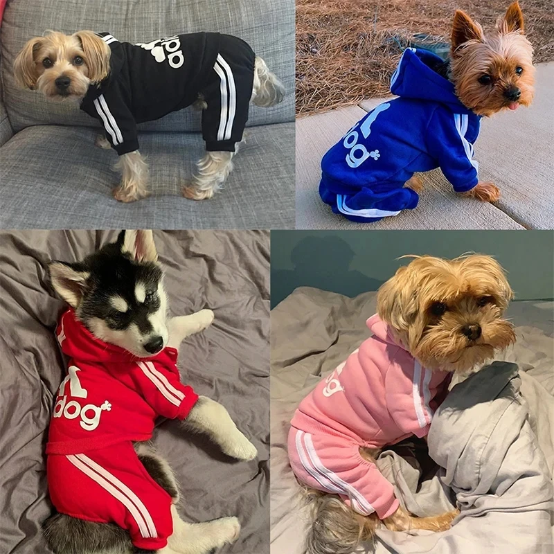 Dog Jumpsuit Warm Puppy Pet Clothes For Dog Hoodies Sweatshirt Yorkie French Bulldog Clothing pet clothes