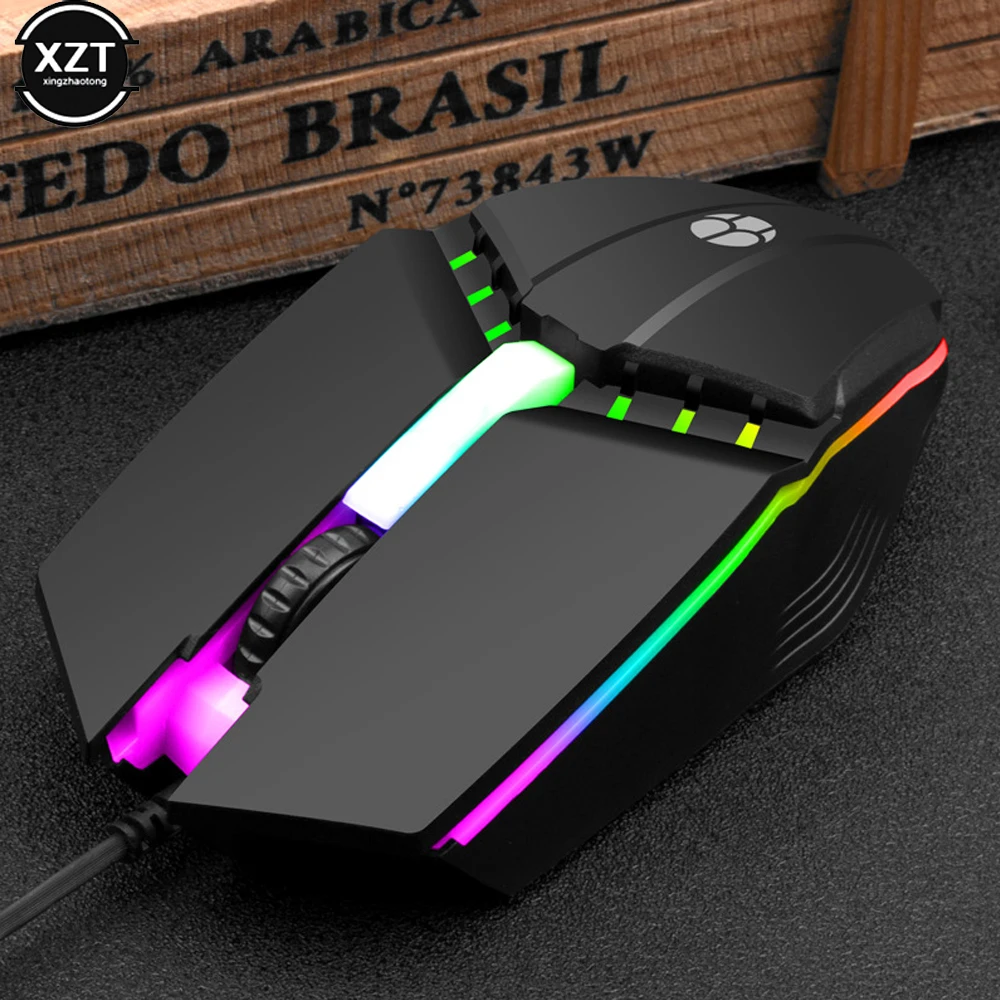 Ergonomic Wired USB Mouse for Home, Office, and Gaming - Non-Slip Design