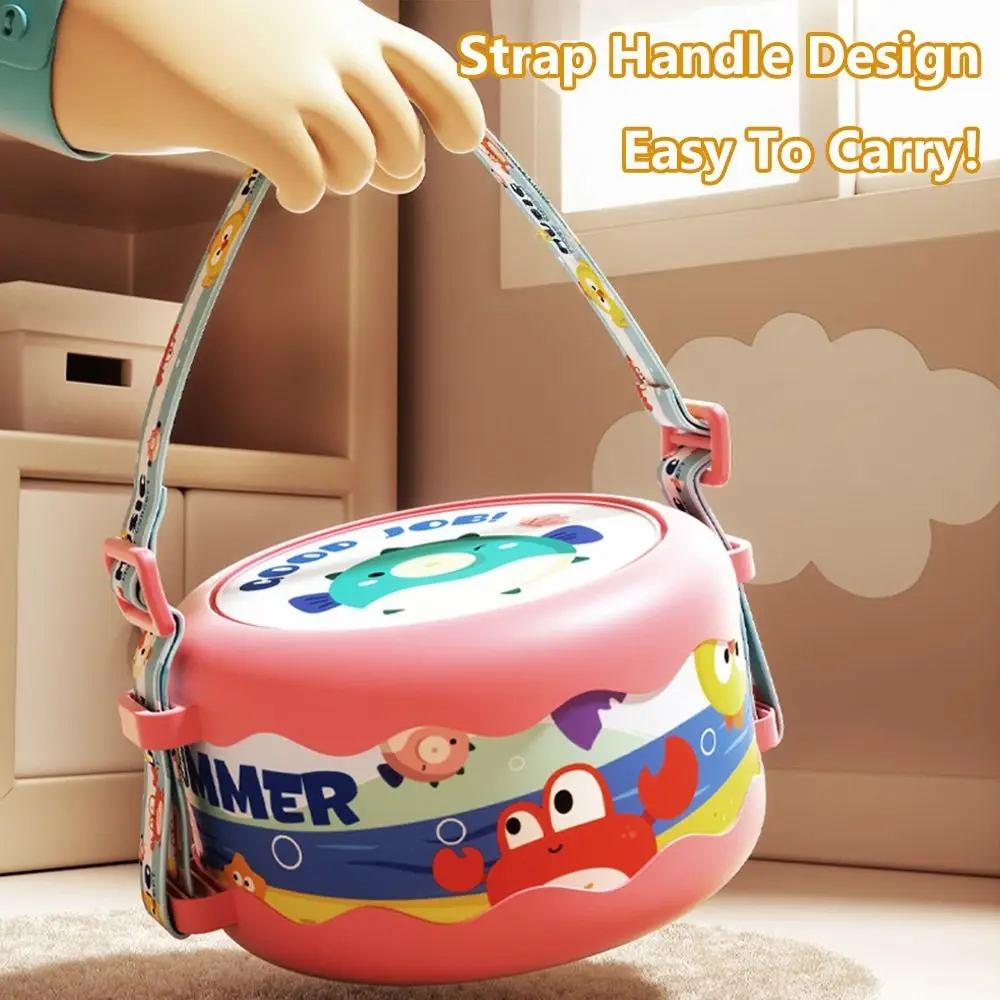 5pcs Portable Early Education Waist Drum Set 0-12 Months 5pcs Set Intelligence Musical Instrument Parent-Unisex Interaction