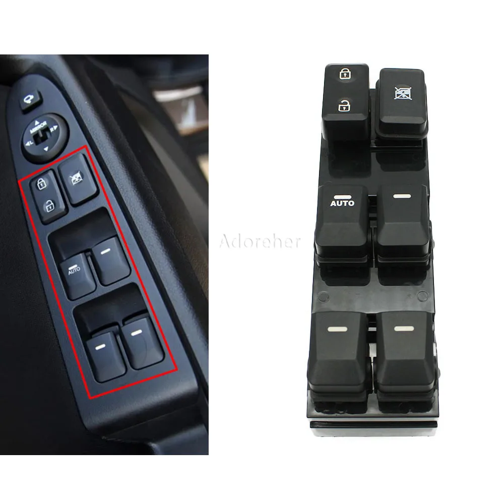 

Переключатель Стеклоподъемника автомобиля, кнопка управления подъемником, совместимая с Kia Sportage R 2011 2012 2013 2014 2015 2016, автомобильные аксессуары