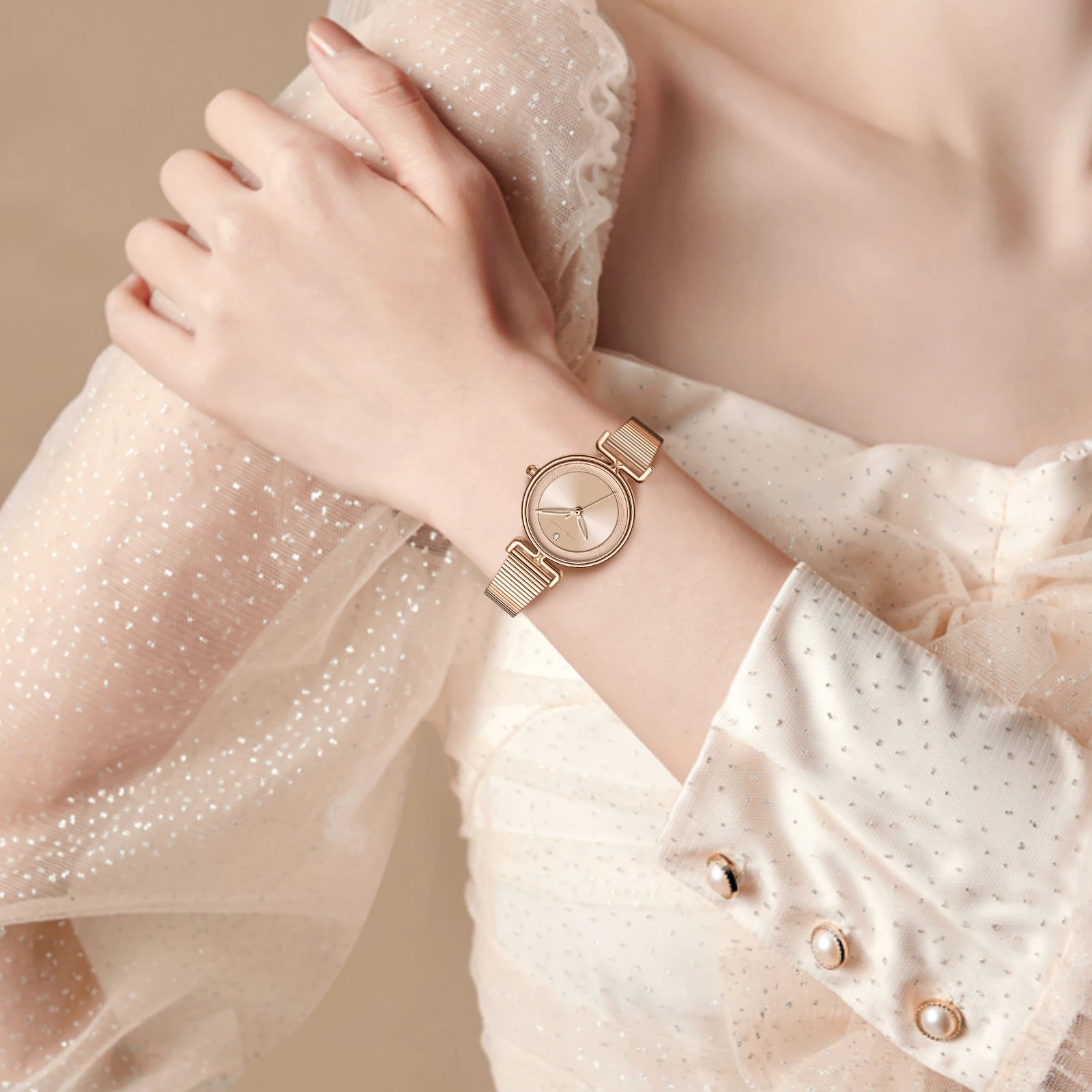 2025 جديد ساعة نسائية العلامة التجارية الأعلى التر...