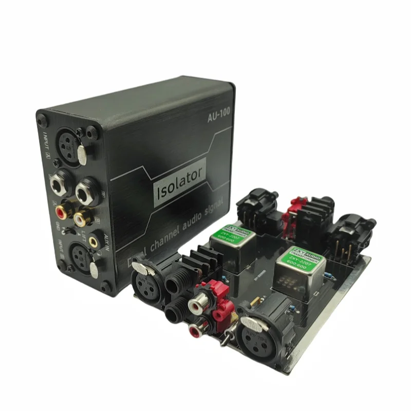 1Pcs 4 in-1 Multifunctional Channel 6.5 XLR Mixer Current Sound Noise Mixer Microphone Common Ground Filter Audio Isolator 2