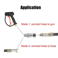 High Pressure Washer Swivel Joint 3/8 Inch Pressure Washer Hose Fittings 360 Degree Rotation Connector Car Washing 2