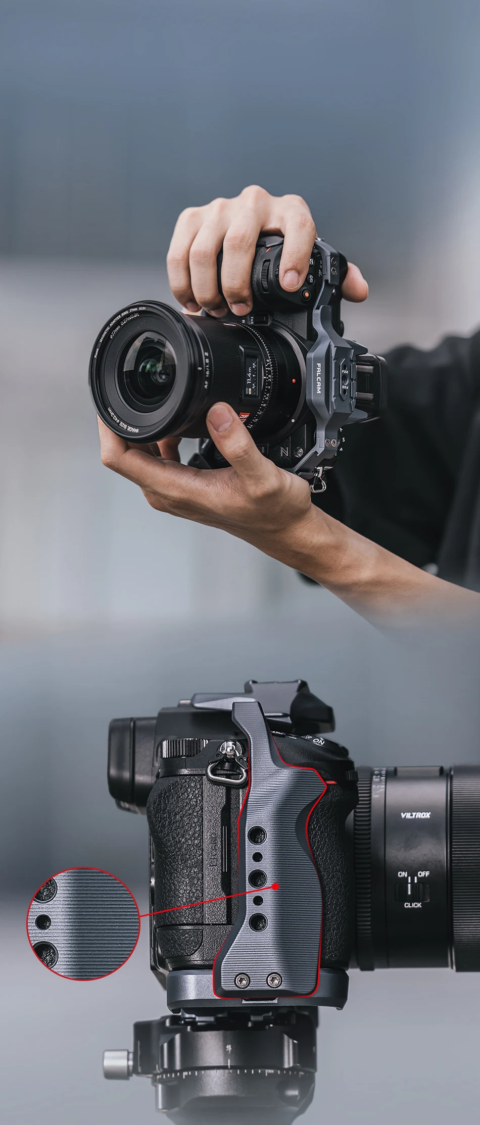 FALCAM F22 Quick Release for Nikon Z6 III Z6 Mark 3 Cage Kit Expansion Accessori