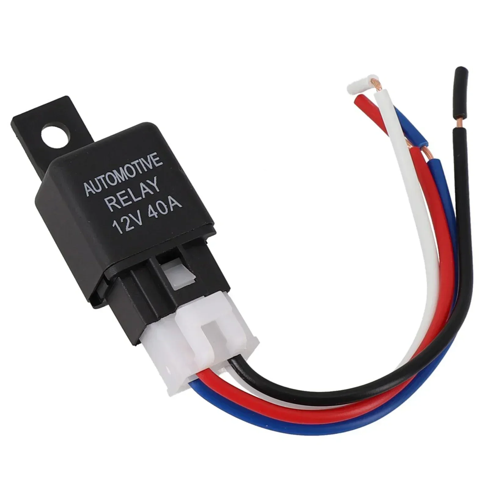 4 Relè Auto 12V 40A 4 Pin SPST – Per Aria Condizionata, Ventole, Fendinebbia – Foro Montaggio 6mm