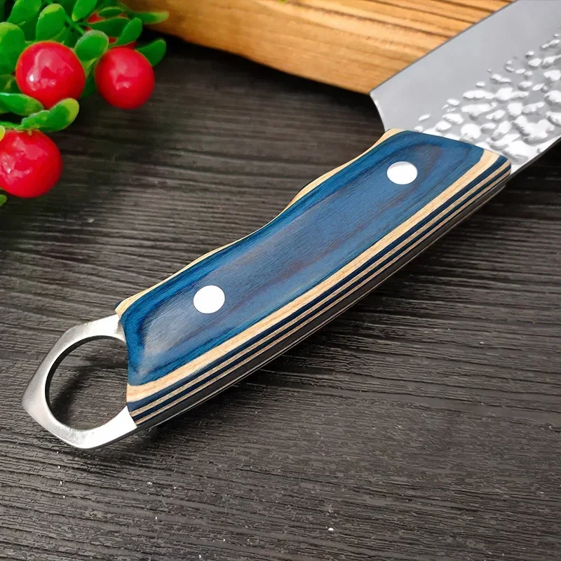 Stainless Steel Butcher Knife Forged Chef Chopping Boning Knife Meat Vegetables Fish Cutting Knives Cleaver BBQ