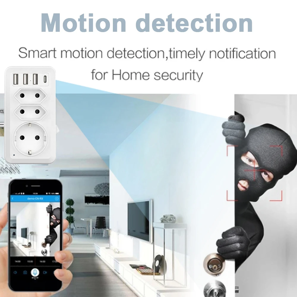 hidden camera in outlet | Motion Detection