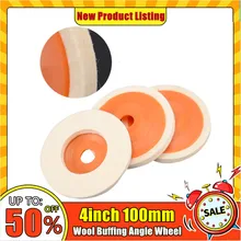 Mayitr – jeu de disques de polissage pour meuleuse d'angle, 4 pouces, 100mm, 2 pièces