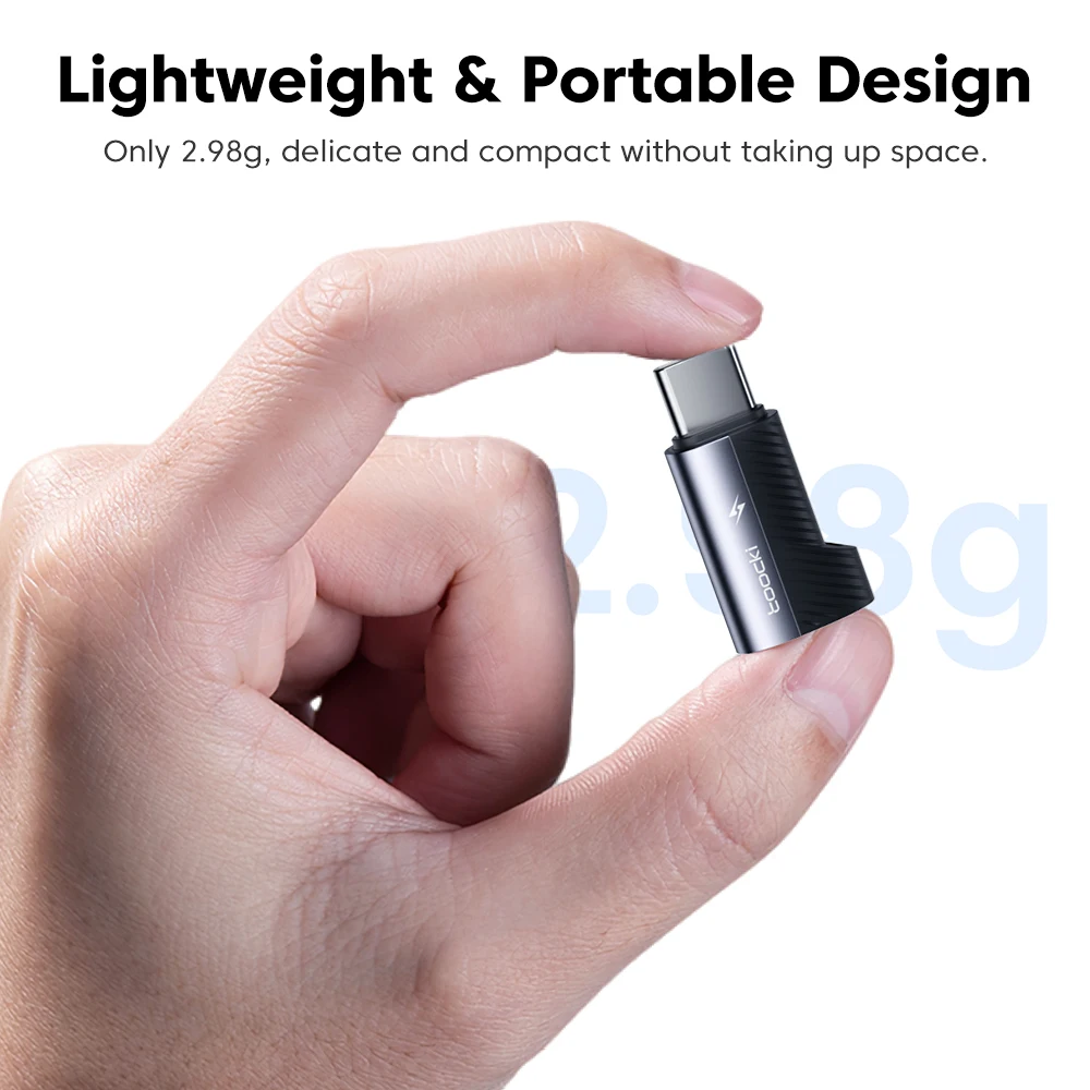 투키 5개입 타입 C 어댑터 PD 60W 고속 충전 USB C 남성에서 아이폰 여성 변환기 아이폰 17 16 15 프로 맥스 노트북 데이터 전송용