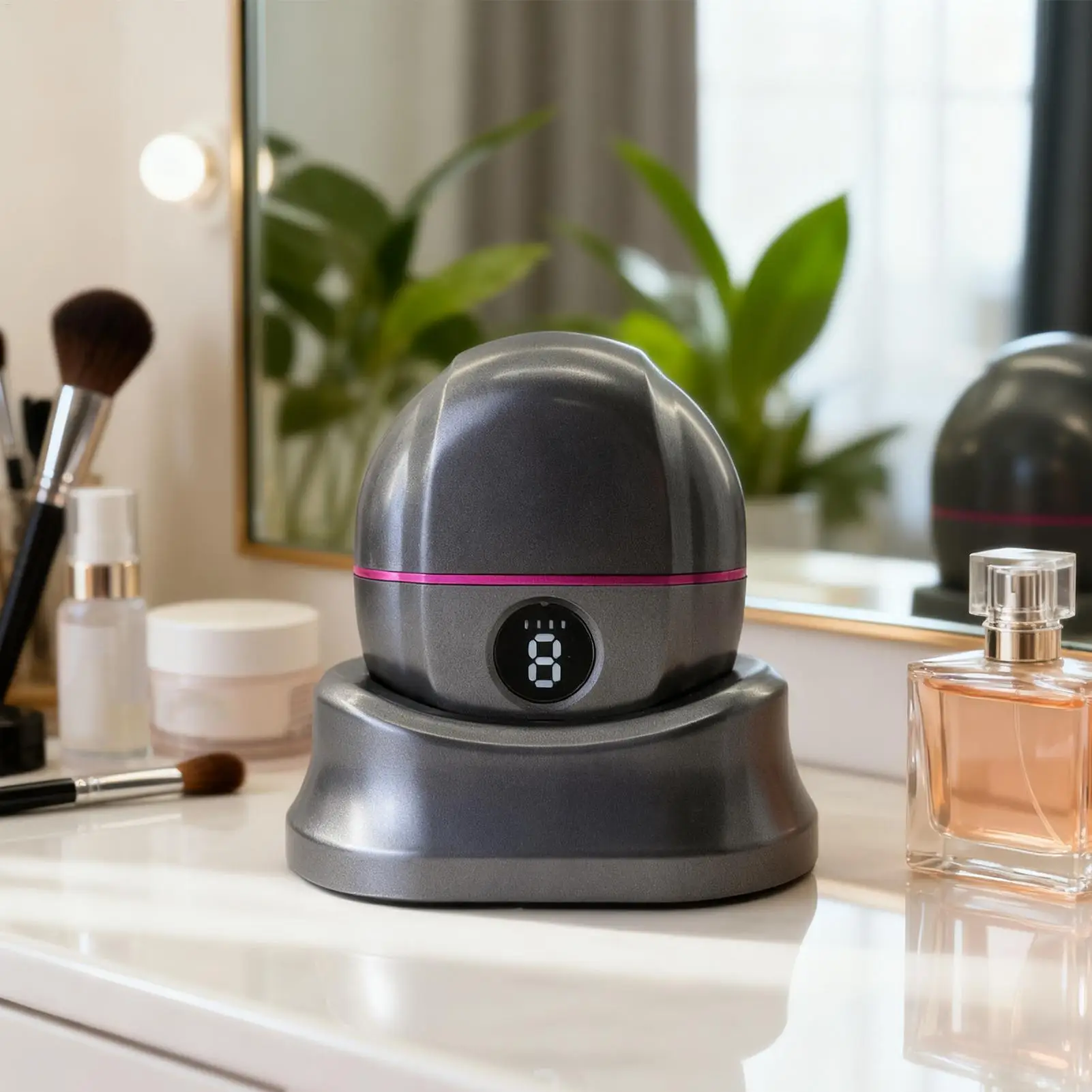 Small Flat Iron Rechargeable Cordless 3 Heat Settings Tiny Flat Iron Hair Straightener Comb for Women Girls Short Curly Bangs